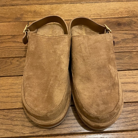 Madden Girl Suede Casual Platform Slide Mules - Picture 4 of 4